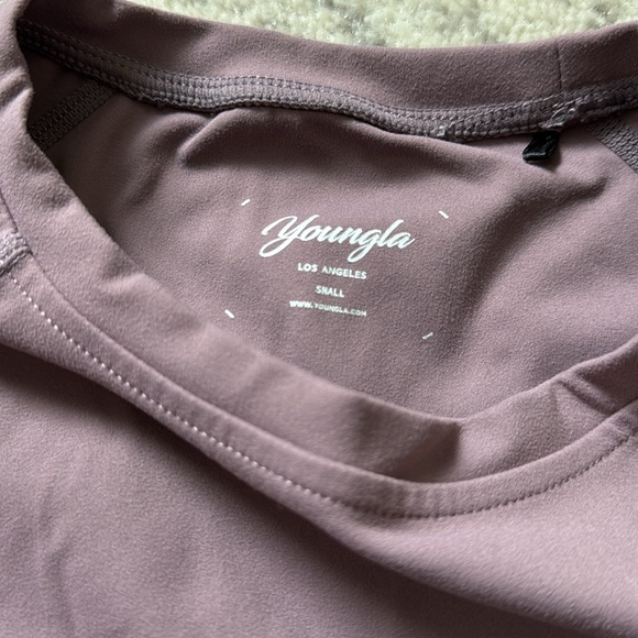 YoungLA Women's Muscle Tee in Mauve - Picture 5 of 5